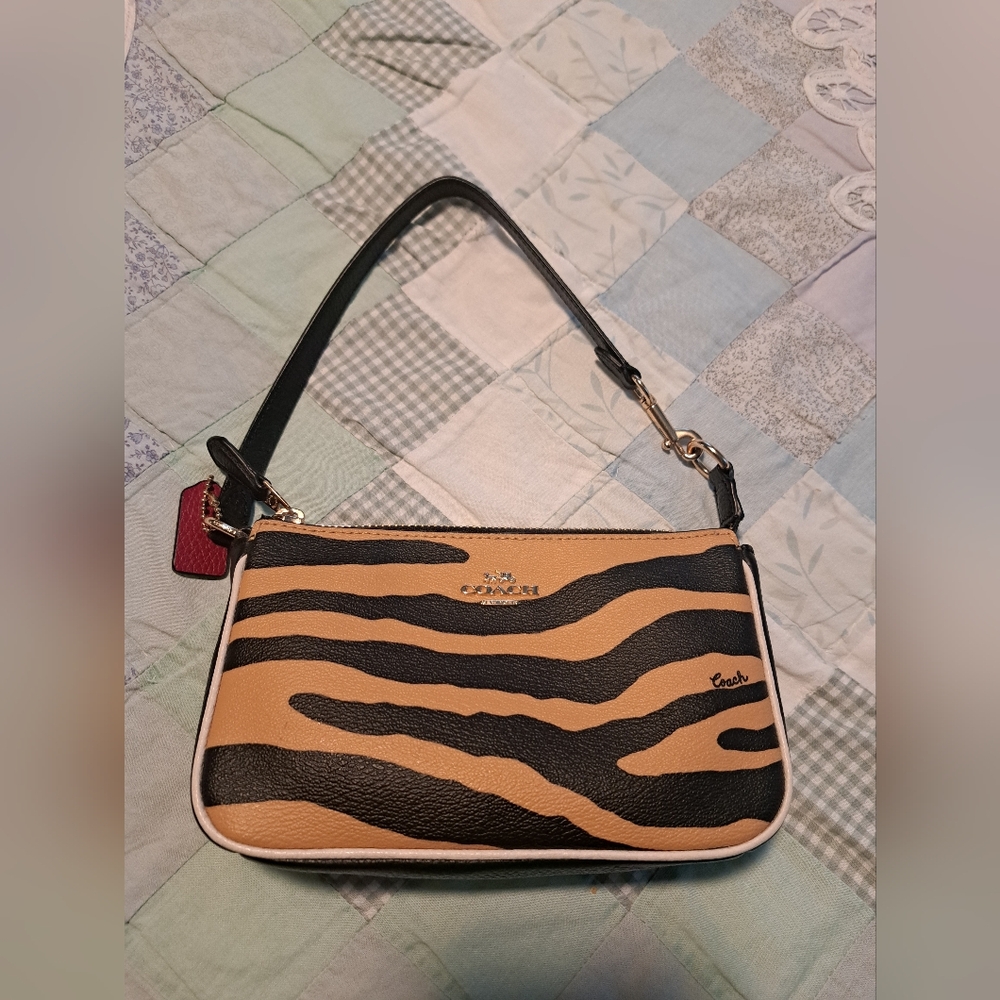 Coach Nolita 19 Mini Tiger Print Top handle bag